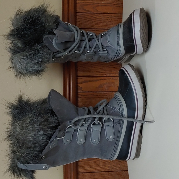 Sorel Joan of Arctic Quarry Black Winter Boots 6 - Picture 2 of 16